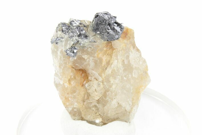 Gleaming Molybdenite in Quartz - La Corne, Canada #247810